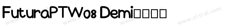 FuturaPTW08 Demi字体转换